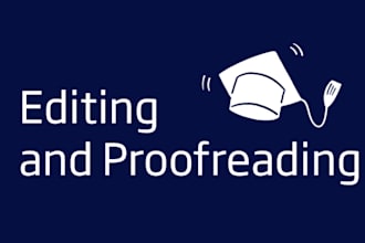 edit, proofread research proposal, report, research project, articles, documents