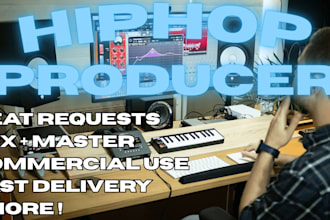 produce custom hip hop beats in your favorite artists style