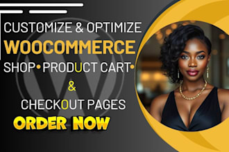 customize and optimize your woocommerce shop, product, cart, and checkout pages