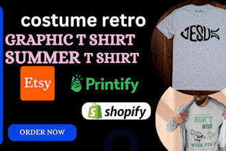 do custom retro graphic t shirt design, summer t shirt beach t shirt for etsy