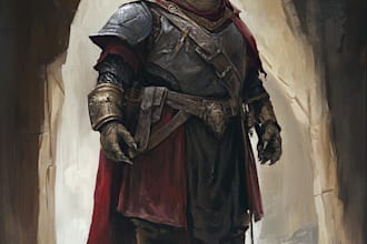 paint your fantasy dnd character illustration