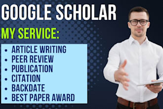write and publish scholarly article in google scholar peer review index journal