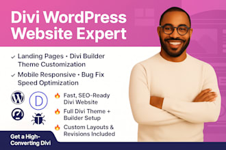divi wordpress website redesign divi landing page divi theme expert divi builder