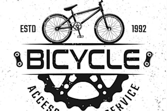 do awesome high quality bicycle logo
