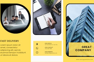design a professional business brochure and catalog