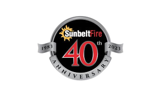 design anniversary sells firetrucks company logo