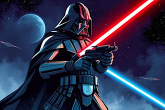 do star wars, game character or sci fi game character art