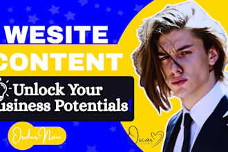 write your seo full stack custom website content, blog content, content  writing