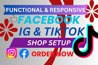 set up and optimize your tiktok, facebook, and ig to boost ecommerce sales