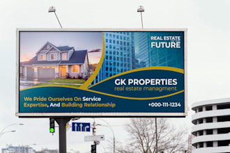 design digital billboard yard sign signage vinyl street and real estate sign