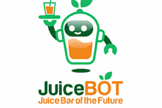 design particular organic juice bar logo