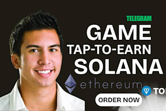 build tap to earn, telegram mini game, web3 blockchain game on solana sui