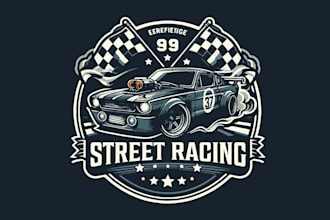 make a professional custom racing logo