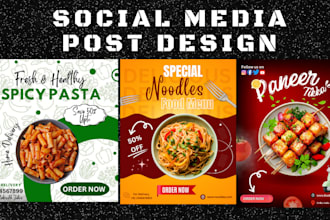 creative restaurant poster and flyer design