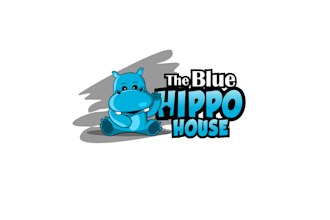 design creativity blue hippo humor logo