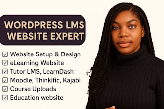 develop and customize wordpress lms website and learndash