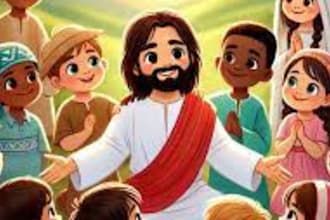 design bible illustration and christian children book illustrations