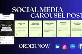 do canva instagram carousels social media posts design fb  linkedin ads template
