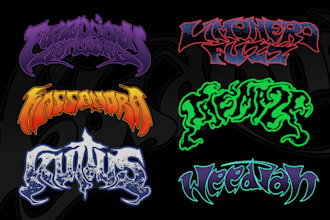 create stoner rock, doom metal, psychedelic sludge band logo