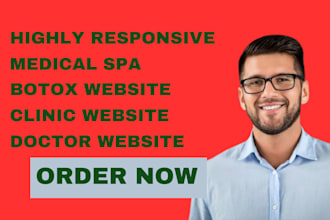 design highly responsive medical spa website med spa webstie skincare website