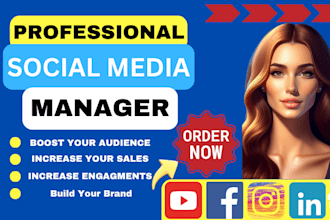 be your social media manager and personal assistant