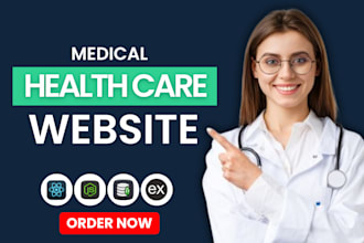 build medical healthcare, doctor clinic and dental website for you