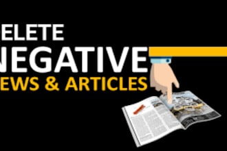 remove negative articles false bad news links mugshots cases