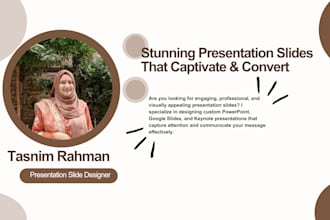 design a stunning powerpoint or google slides presentation