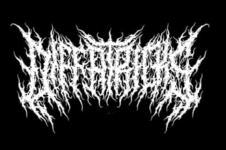 design a brutal death metal logo in my unique style