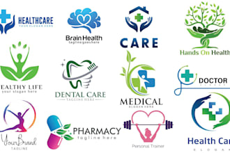 do dental, fitness, clinic, health care, councelling and business logo design
