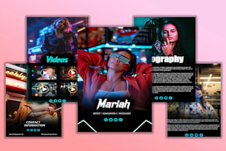 design epk, media kit, press kit, speaker kit, one sheet