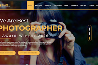 photography website wedding photography food photography portfolio website