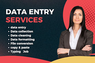 do urgent data entry and internet research