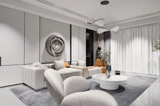 3d interior apartment renovation, livingroom, kitchen redesign,home bar, bedroom