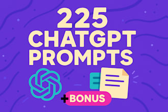 provide you 225 chatgpt prompts, chatgpt prompt engineering bootcamp
