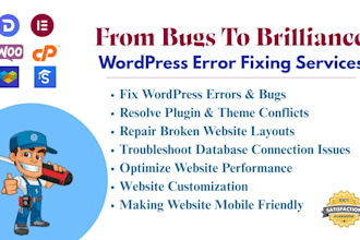 fix wordpress errors, bugs, and issues quickly
