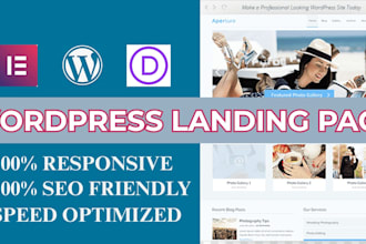design responsive divi wordpress website and optimize SEO site