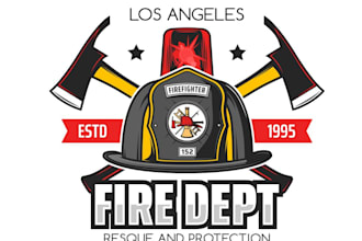 do design professional firefighter logo