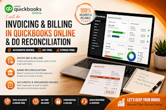 do invoicing and billing in quickbooks online and do reconciliation