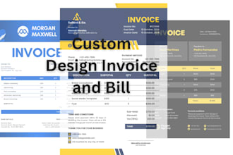 design invoice and bill for your business and do qbo bookkeeping