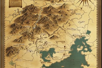 create a high quality fantasy map