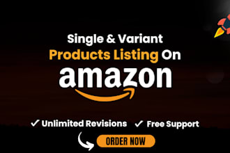 create amazon product listing and variation or fix the amazon listing
