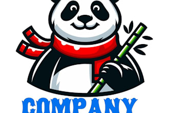 design high quality panda logo