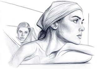 draw rough pencil sketch