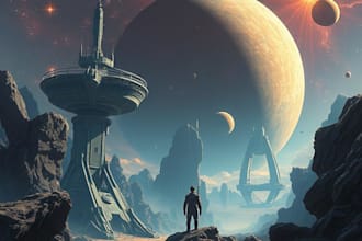 draw concept scifi art, sci fi illustration and sci fi art
