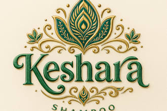 design an elegant and premium logo for your skincare or wellness brand