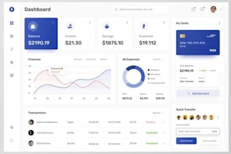 develop fintech website, payment website, banking website, investment website