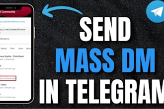 telegram mass dm, bulk message, dms subscribers