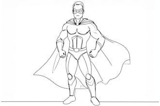 do illustrations of comic book characters in retro style