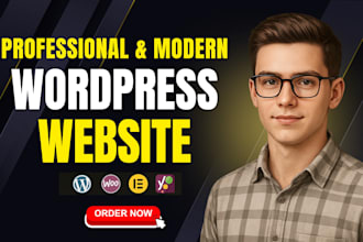design modern business website, redesign and wordpress website development